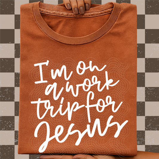 WORK TRIP WHT - DTF TRANSFER