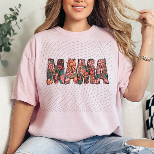 MAMA FLORAL - DTF TRANSFER
