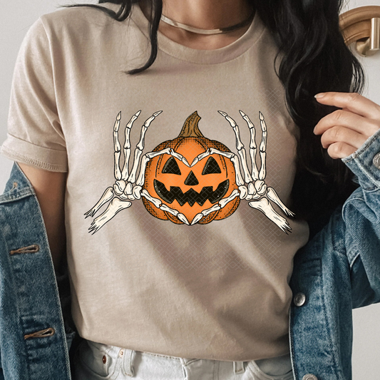 HEART HAND PUMPKIN - DTF TRANSFER