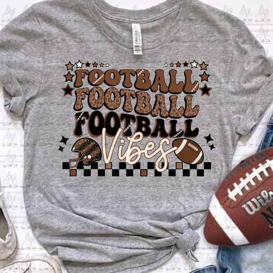 FOOTBALL VIBES BROWN LEOPARD - DTF TRANSFER