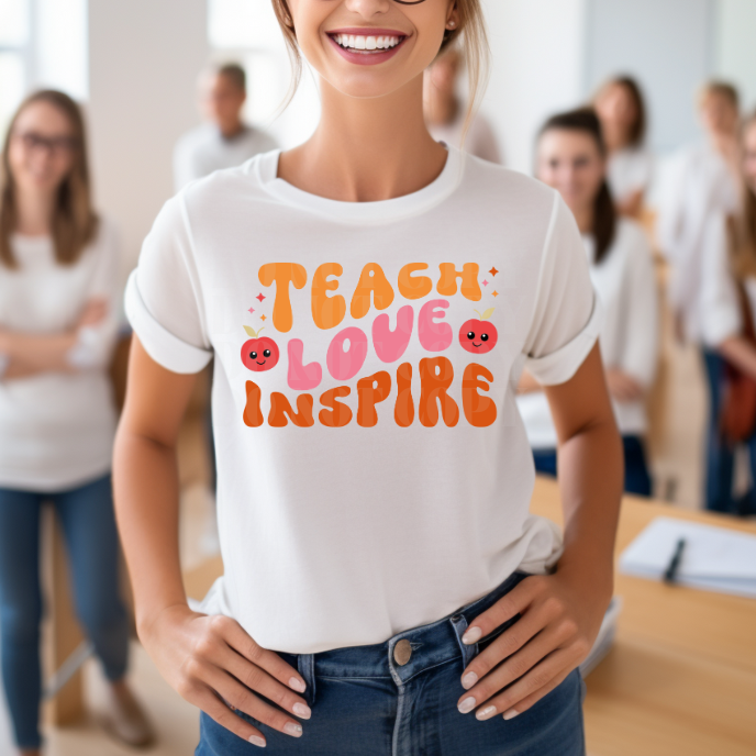 TEACH LOVE INSPIRE - DTF TRANSFER