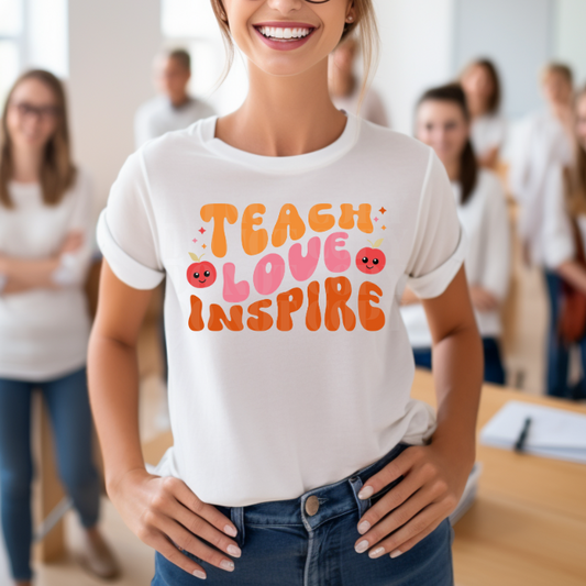 TEACH LOVE INSPIRE - DTF TRANSFER