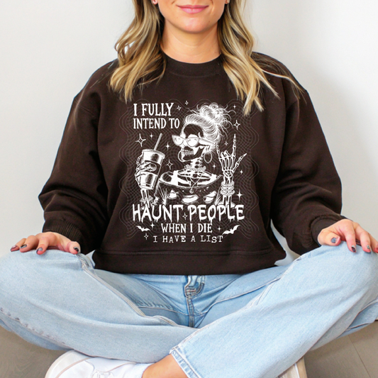 HAUNT PEOPLE WHT - DTF TRANSFER