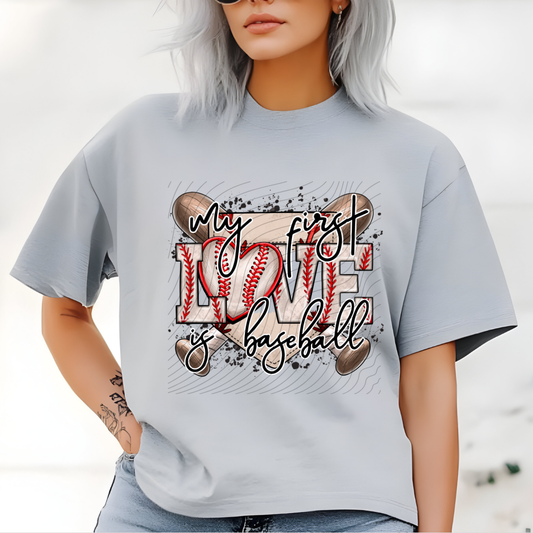 FIRST LOVE IS BASEBALL - DTF TRANSFER