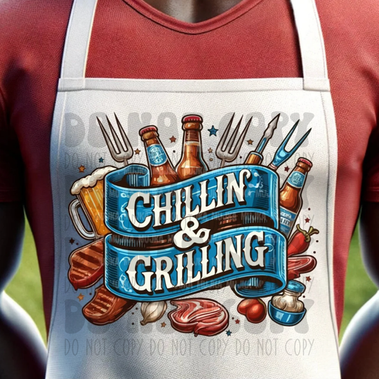 CHILLIN & GRILLING - DTF TRANSFER