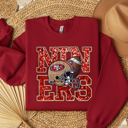 NINERS FAUX SEQUIN VARSITY - DTF TRANSFER
