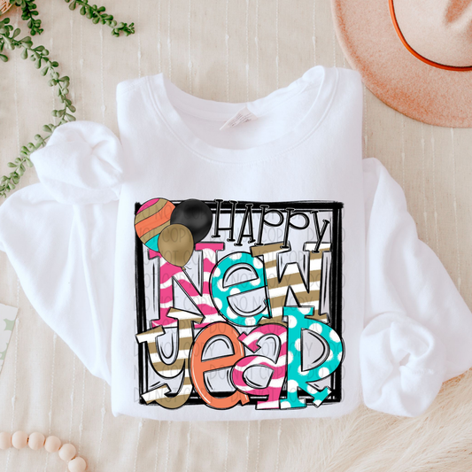 HAPPY NEW YEAR - DTF TRANSFER