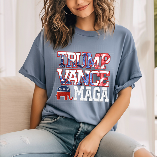 MAGA FAUX EMBROIDERY - DTF TRANSFER
