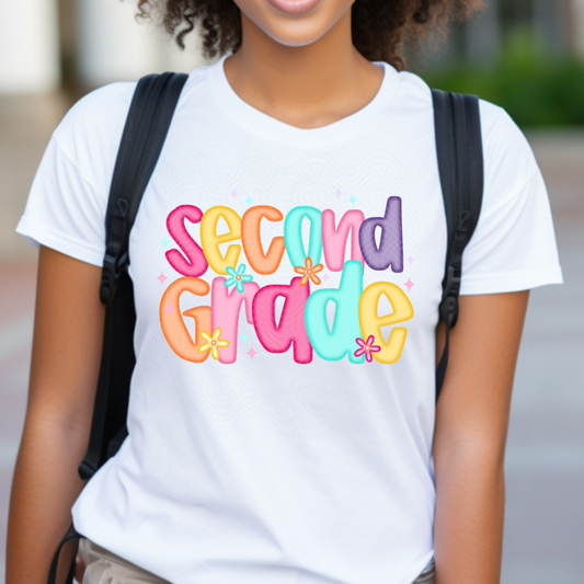 SECOND GRADE BRIGHT - DTF TRANSFER