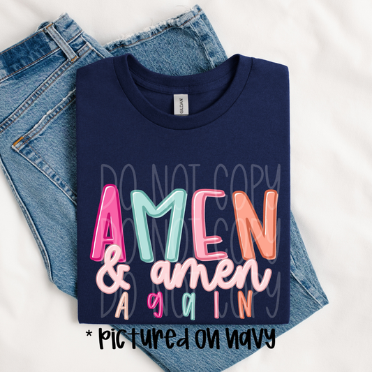 AMEN AGAIN- DTF TRANSFER