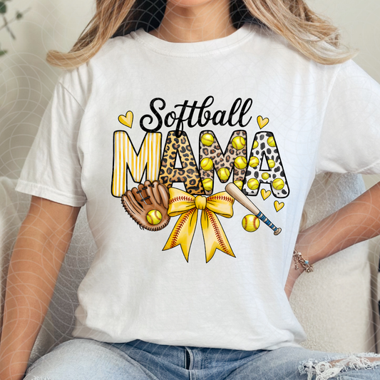 SOFTBALL MAMA - DTF TRANSFER