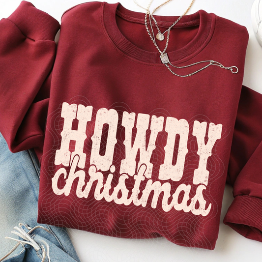 HOWDY CHRISTMAS - DTF TRANSFER