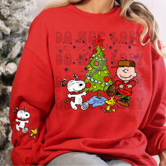 SNOOPY W/ SLEEVE - DTF TRANSFER