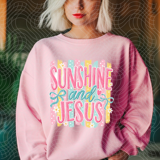 SUNSHINE AND JESUS - DTF TRANSFER
