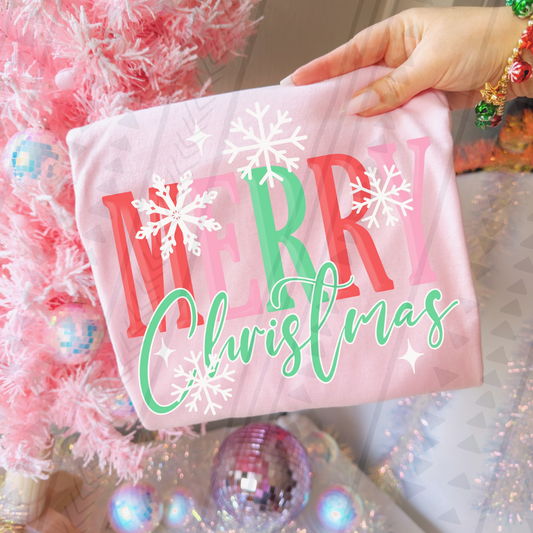 MERRY CHRISTMAS - DTF TRANSFER