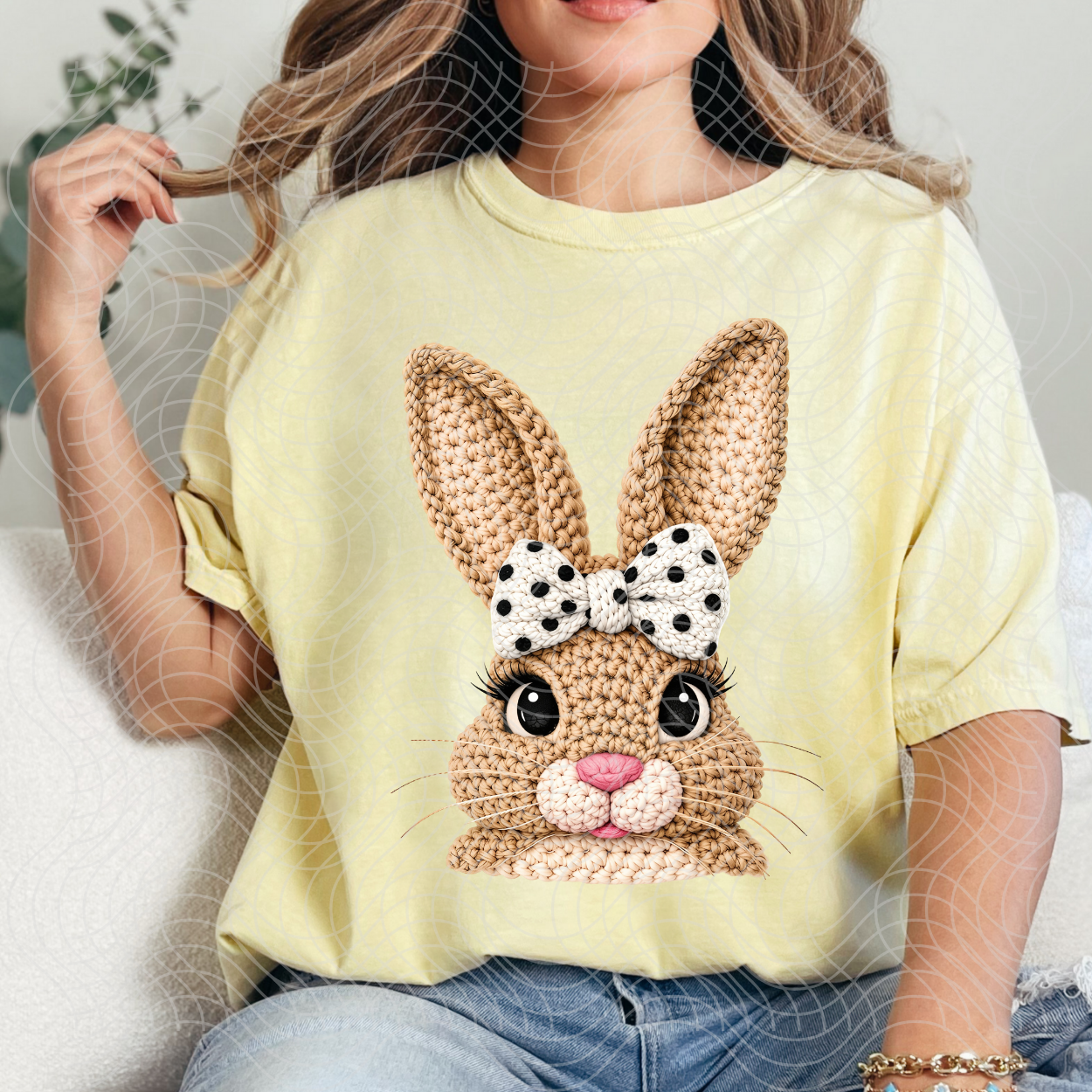 FAUX YARN BUNNY - DTF TRANSFER