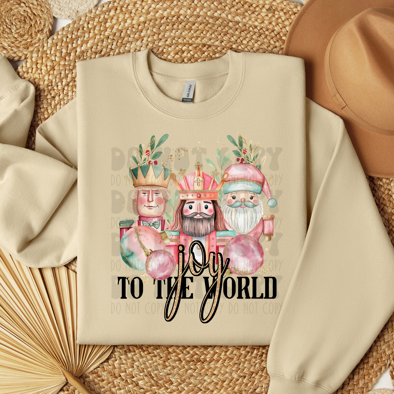 JOY TO THE WORLD NUTCRACKERS - DTF TRANSFER