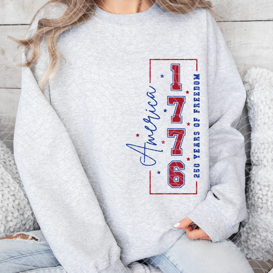 250 YEARS VERTICAL - DTF TRANSFER