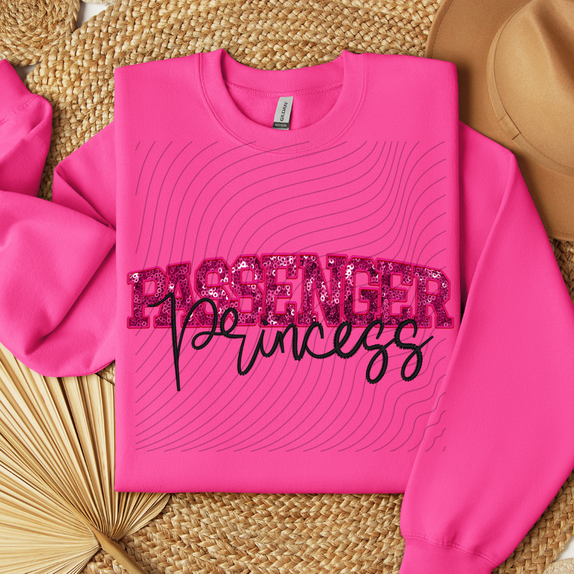 PASSENGER PRINCESS FAUX SEQUINS - DTF TRANSFER