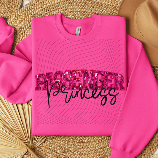 PASSENGER PRINCESS FAUX SEQUINS - DTF TRANSFER