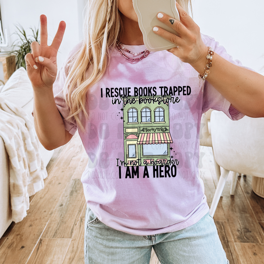 I RESCUE BOOKS - DTF TRANSFER