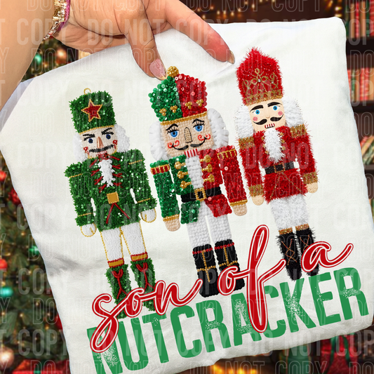 FAUX YARN SON OF A NUTCRACKER - DTF TRANSFER