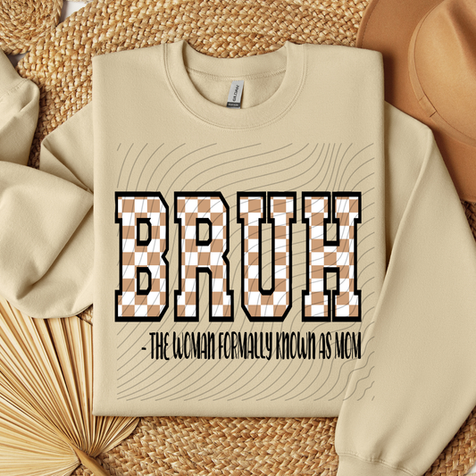 BRUH CHECKERED - DTF TRANSFER