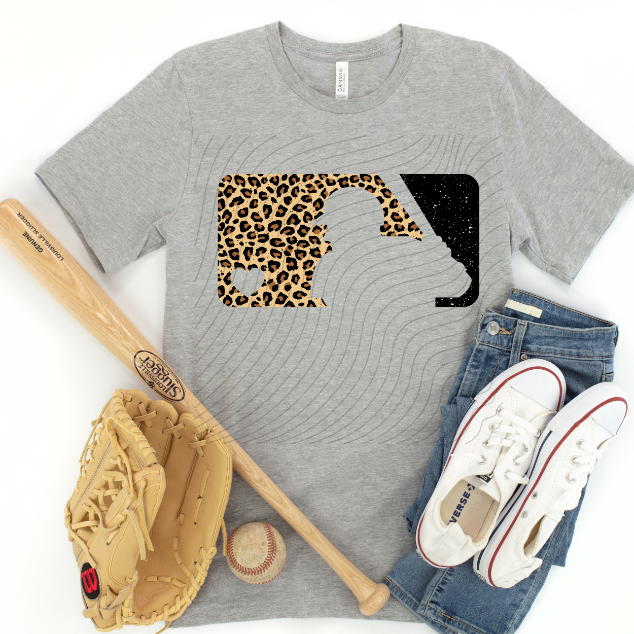 LEOPARD BASEBALL LOGO - DTF TRANSFER