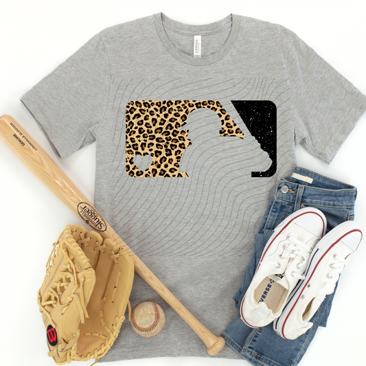 LEOPARD BASEBALL LOGO - DTF TRANSFER