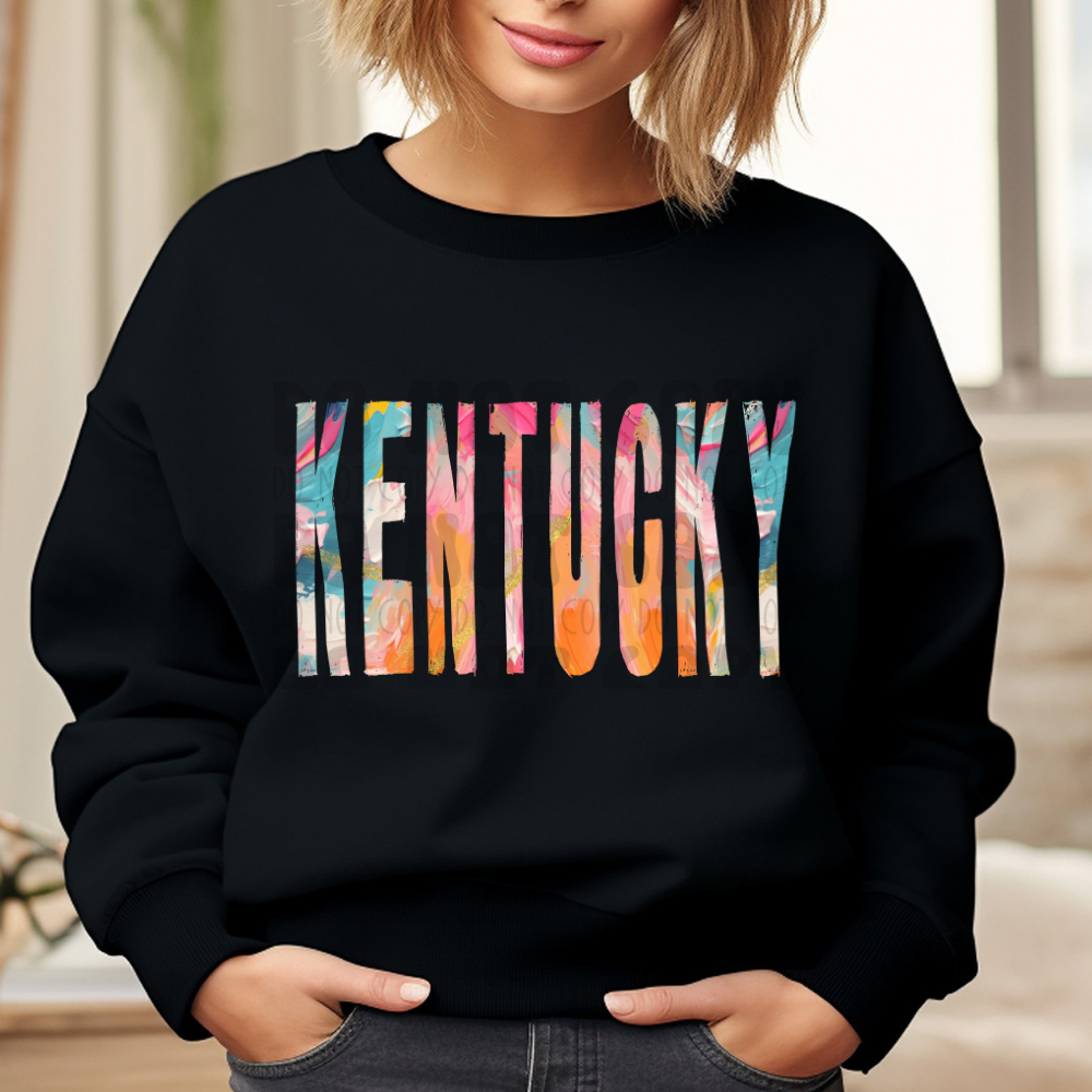 KENTUCKY BRUSHSTROKES - DTF TRANSFER