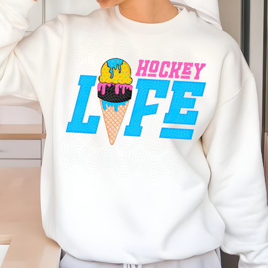 HOCKEY LIFE DRIP - DTF TRANSFER