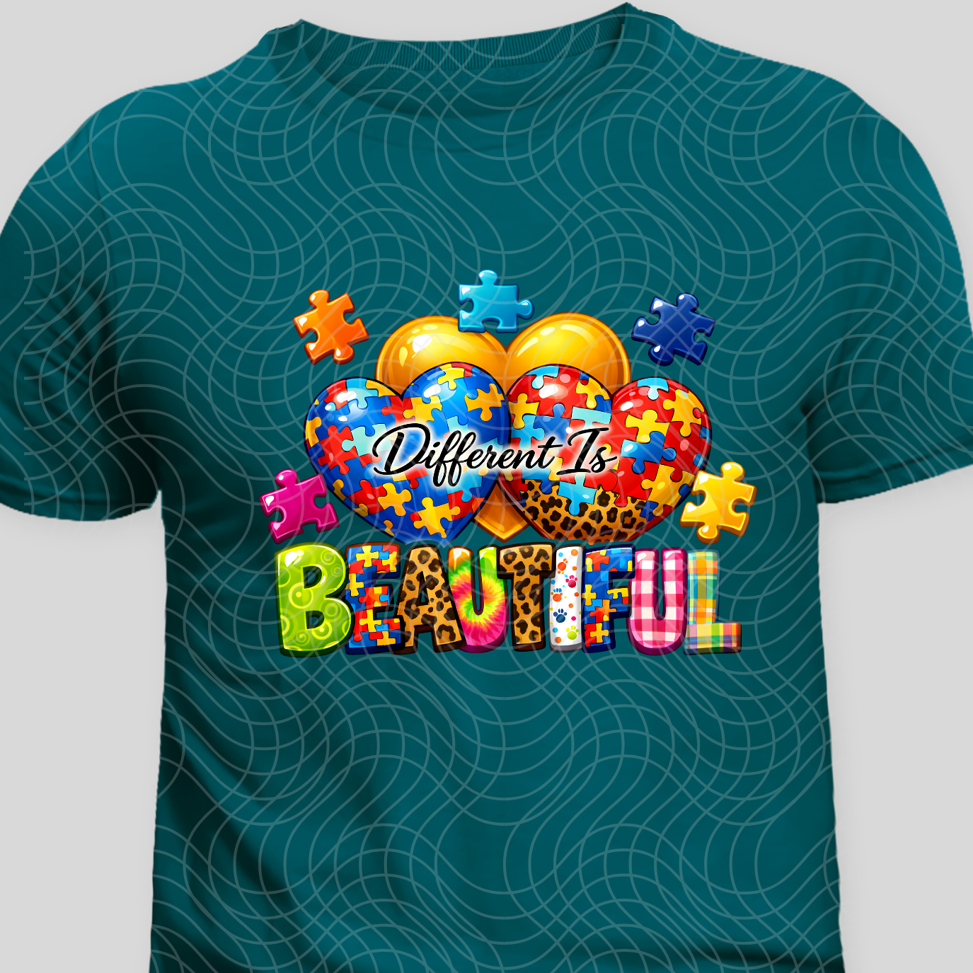 DIFFERENT IS BEAUTIFUL - DTF TRANSFER