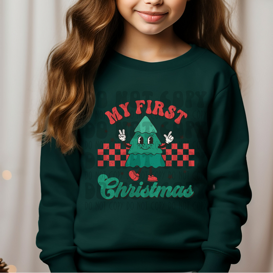 MY FIRST CHRISTMAS - DISTRESSED - DTF TRANSFER