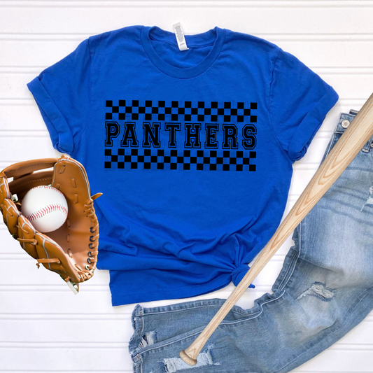 PANTHERS CHECKERED - DTF TRANSFER