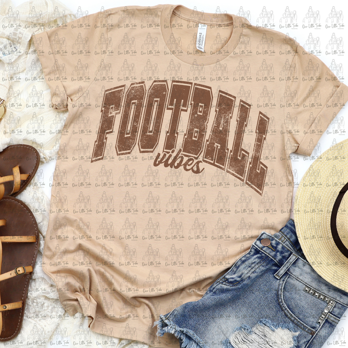 FOOTBALL VIBES - DISTRESSED - DTF TRANSFER