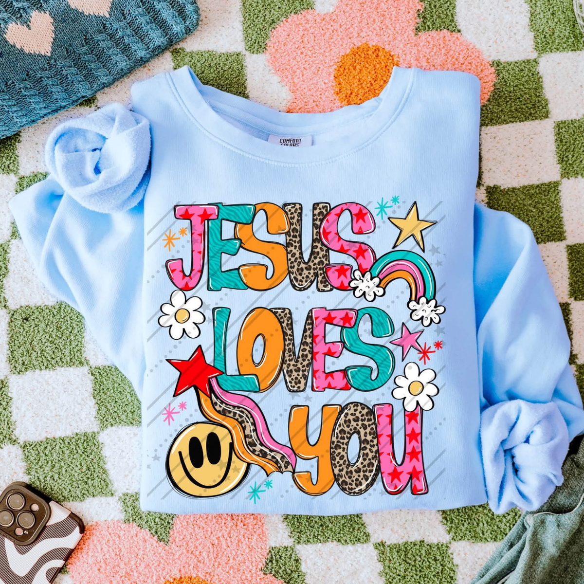 JESUS LOVES YOU - DTF TRANSFER
