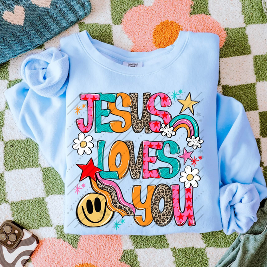 JESUS LOVES YOU - DTF TRANSFER