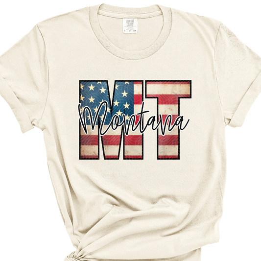 MONTANA FLAG - DTF TRANSFER