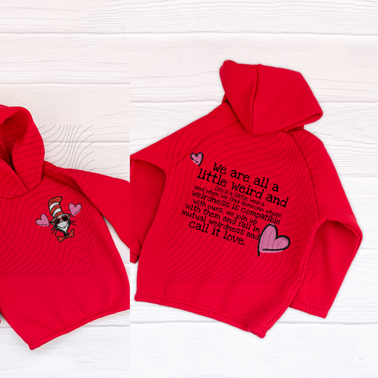 LITTLE WEIRD FAUX EMBROIDERY W/ POCKET - DTF TRANSFER