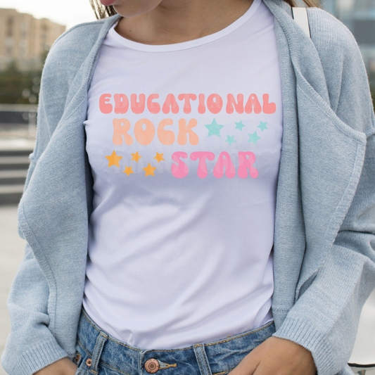 EDUCATIONAL ROCK STAR - DTF TRANSFER