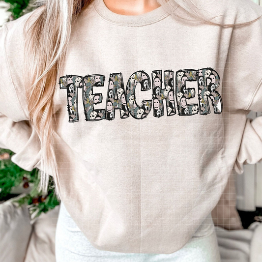 TEACHER MASKS - DTF TRANSFER