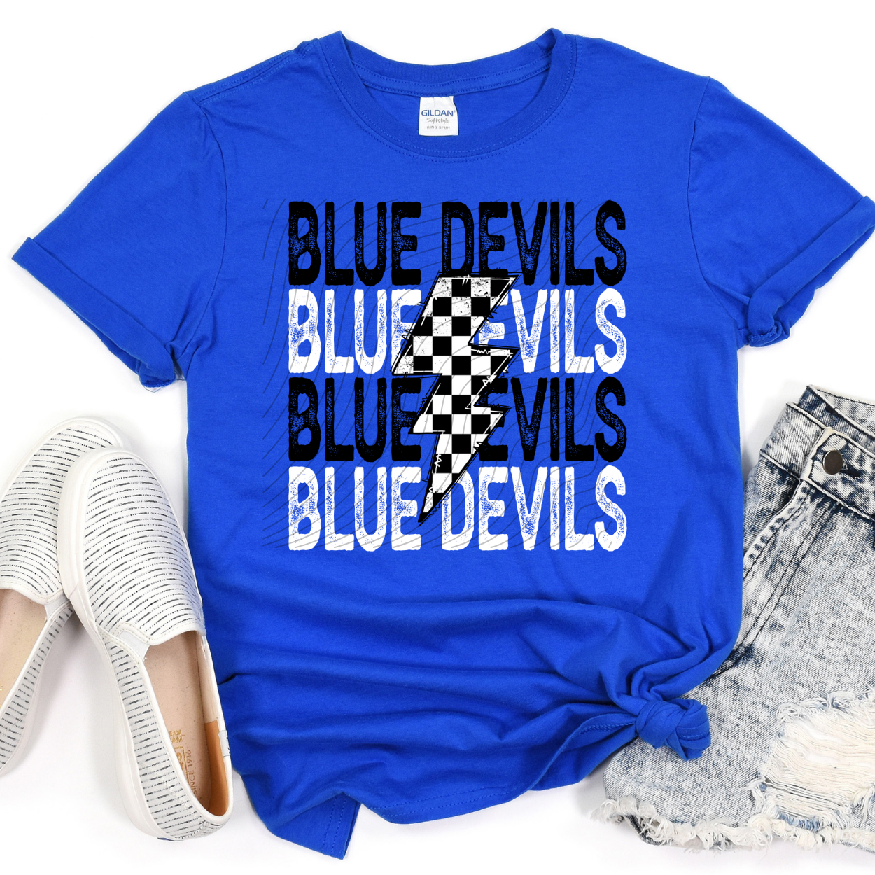 BLUE DEVILS STACKED - DTF TRANSFER