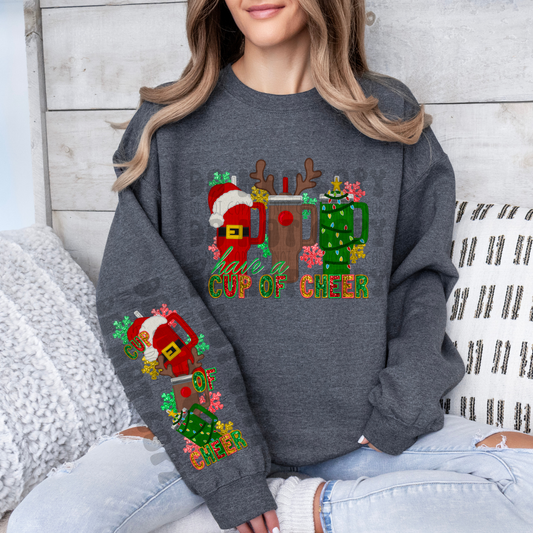 CUP OF CHEER W/ SLEEVE - DTF TRANSFER