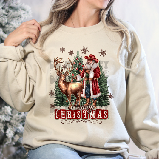 HOWDY CHRISTMAS SNOWFLAKES - DTF TRANSFER