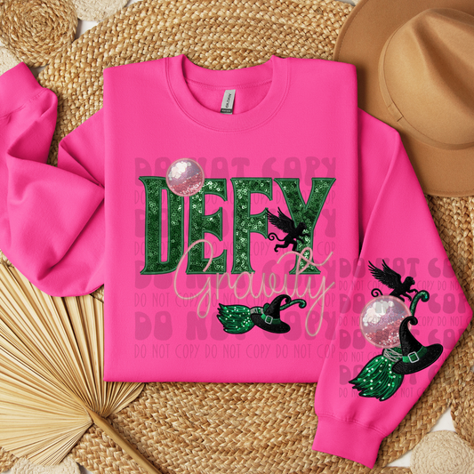 DEFY GRAVITY W/ SLEEVE - DTF TRANSFER