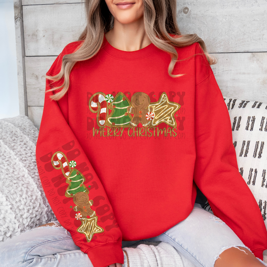 GINGERBREAD COOKIES W/ SLEEVE - DTF TRANSFER