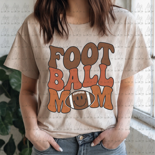 RETRO FOOTBALL MOM - NO DISTRESS - DTF TRANSFER