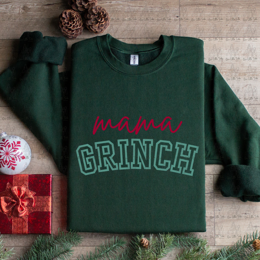 MAMA GRINCH VARSITY - DTF TRANSFER