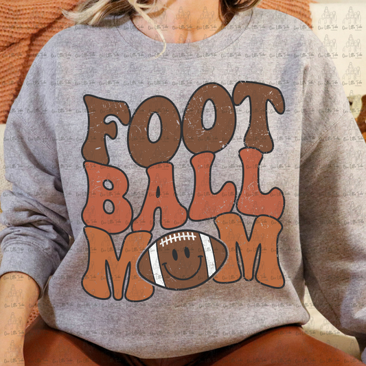 RETRO FOOTBALL MOM - DISTRESSED - DTF TRANSFER