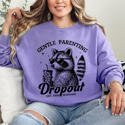 GENTLE PARENTING DROP OUT BLK - DTF TRANSFER